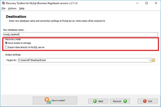 MySQL 데이터베이스 수정 도구