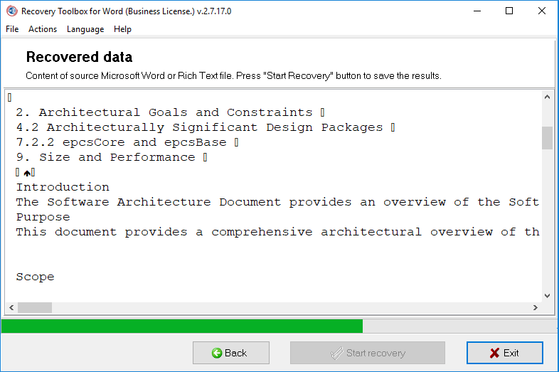 손상된 Microsoft Word 문서 또는 템플릿에서 정보 복구